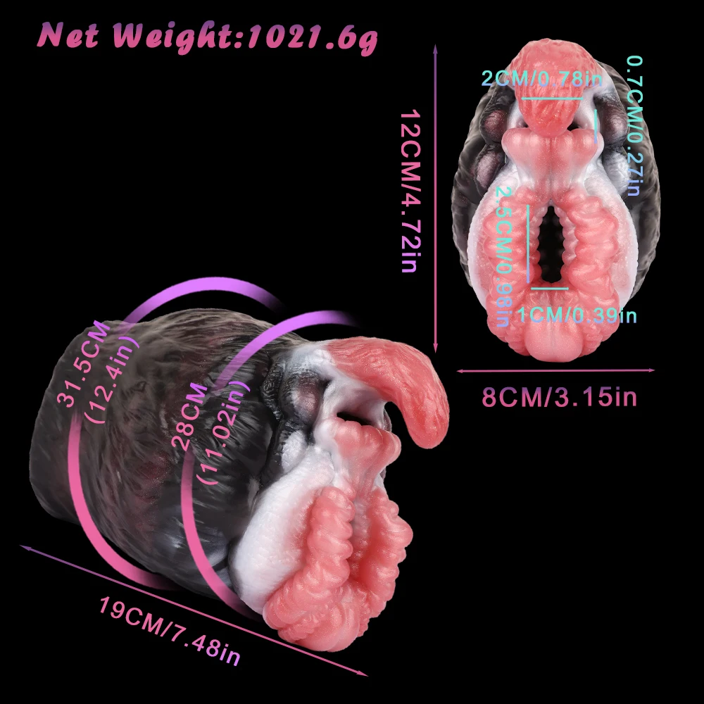 루크 판타지 남성용 자위기구 외계인 질 몬스터 포켓 푸시 남성 섹스토이 페니스 마사지 스트로커 실리콘 빨기 자위