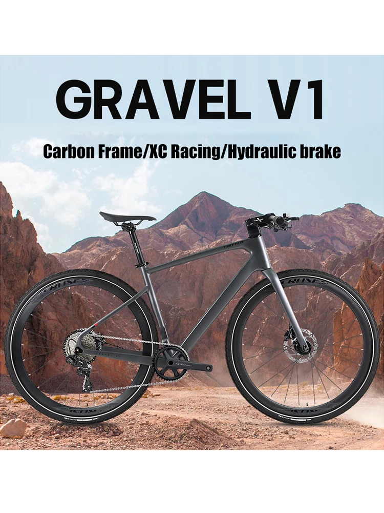 AliExpress TWITTER Cheap Twitter 700*38C Carbon Gravel Bike Straight Handlebar M6100-12S Hydr Disc Men's Hybrid Road Racing Bicycle For Sale