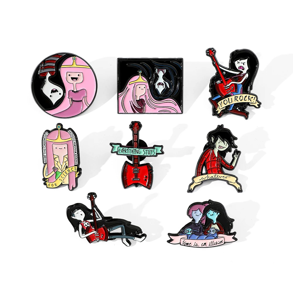 8 pcs Creative Cartoon Brooch Creative New popular item Enamel Pins Badge Brooches Clothes Jewelry Pin Gift for Friends