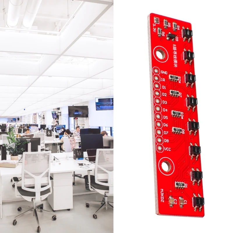 8-канальная плата обнаружения, ИК-модуль инфракрасного датчика слежения для Прямая поставка