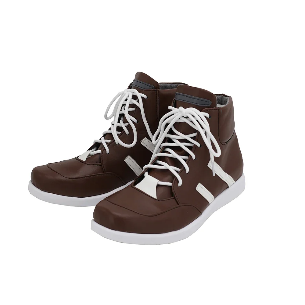 Arknights Adnachiel Cosplay Boots Brown Shoes Custom Made Any Size (3)