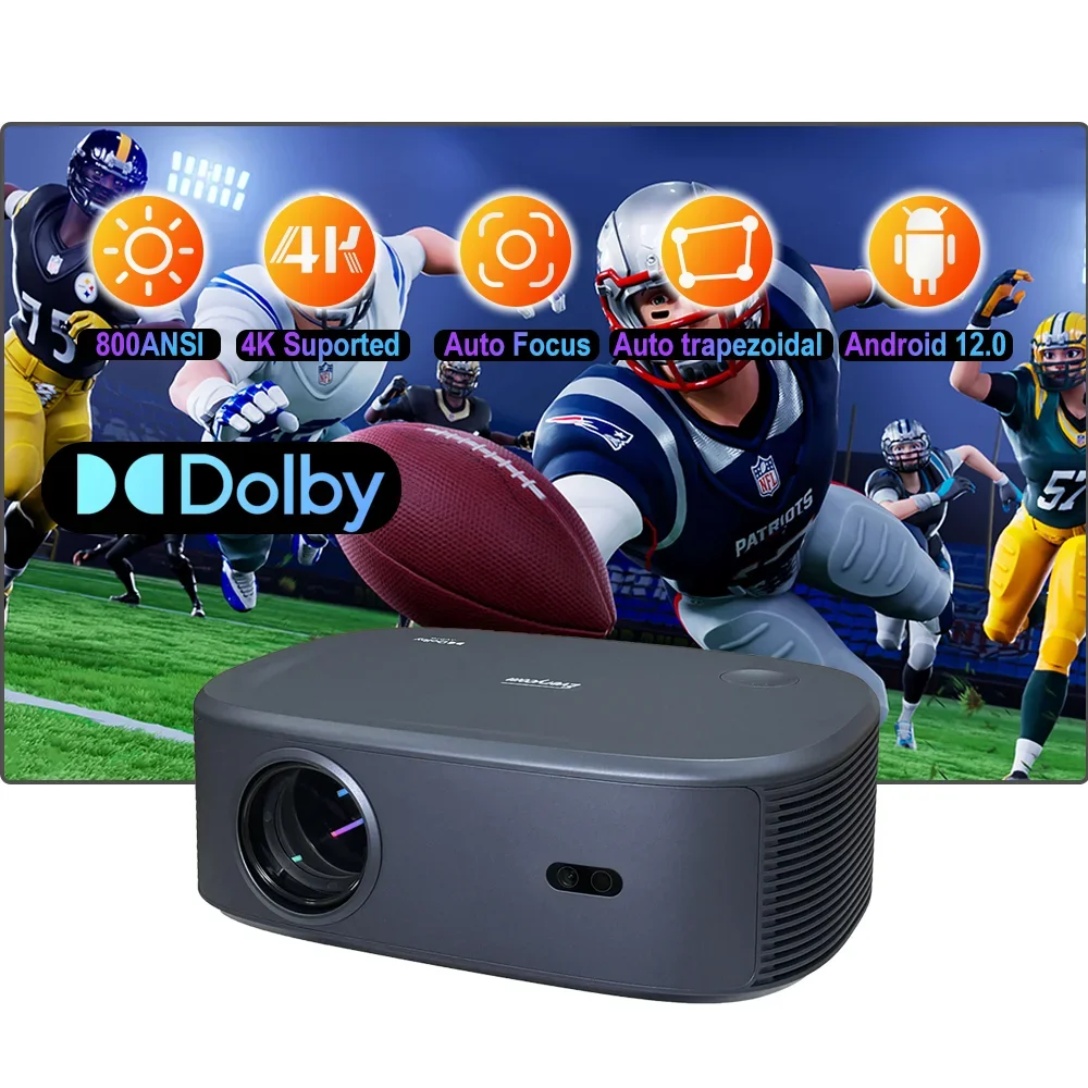 2025Everycom HQ9W Ultra 3D 4K Projector Wholesale Cheap Home Theater Video Projector with 2G RAM LED Lamp HD 4K 1080p Smart Cine
