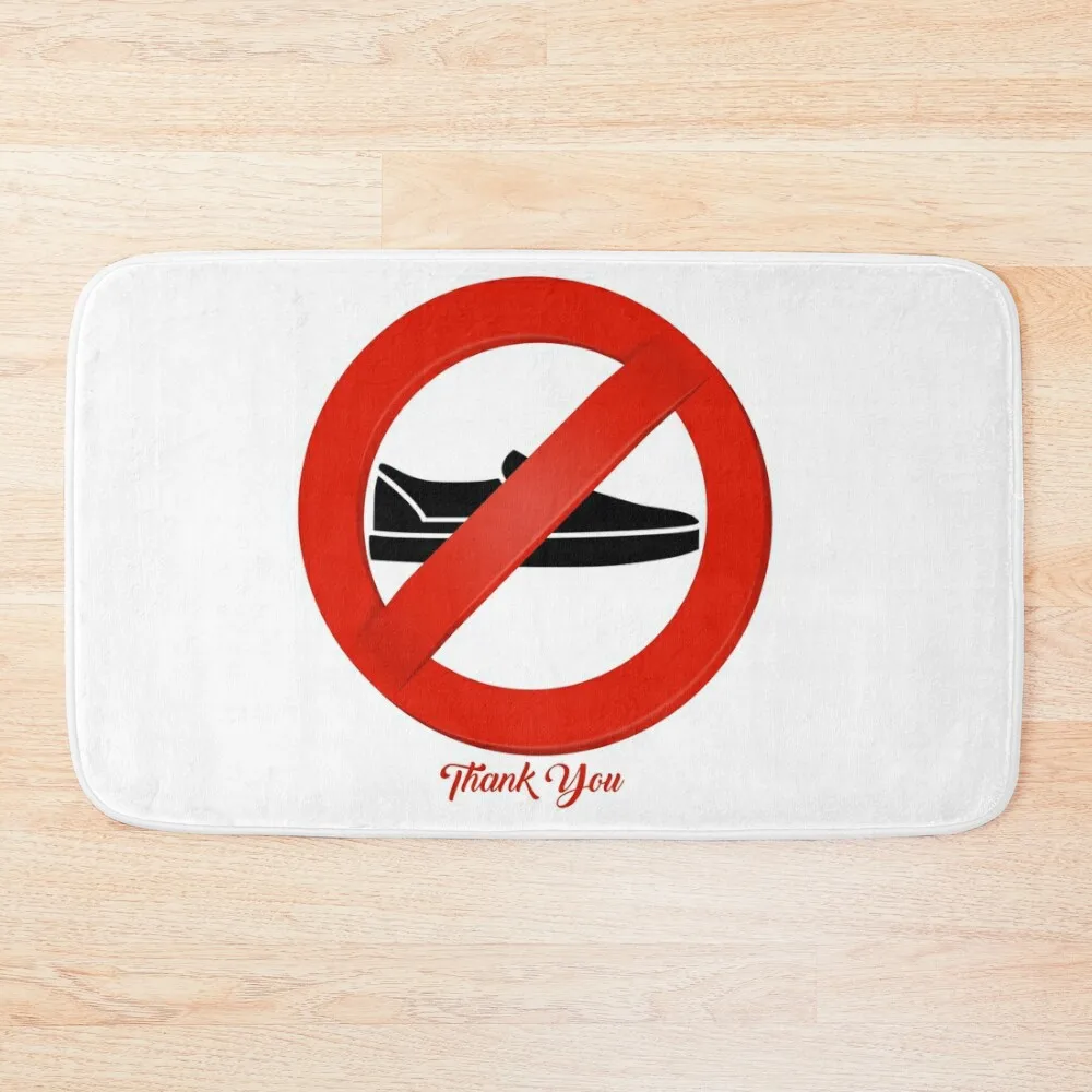 

No Shoes1 Bath Mat For Bathroom And Toilet Anti-Slip Bathtub Living Room Rugs Mat