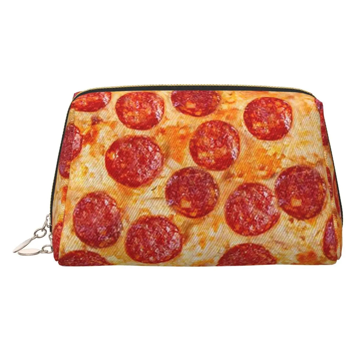 

Реалистичный узор для пиццы Pepperoni, женская косметичка, дорожный органайзер для макияжа, сумка для хранения туалетных принадлежностей, Dopp Kit Case