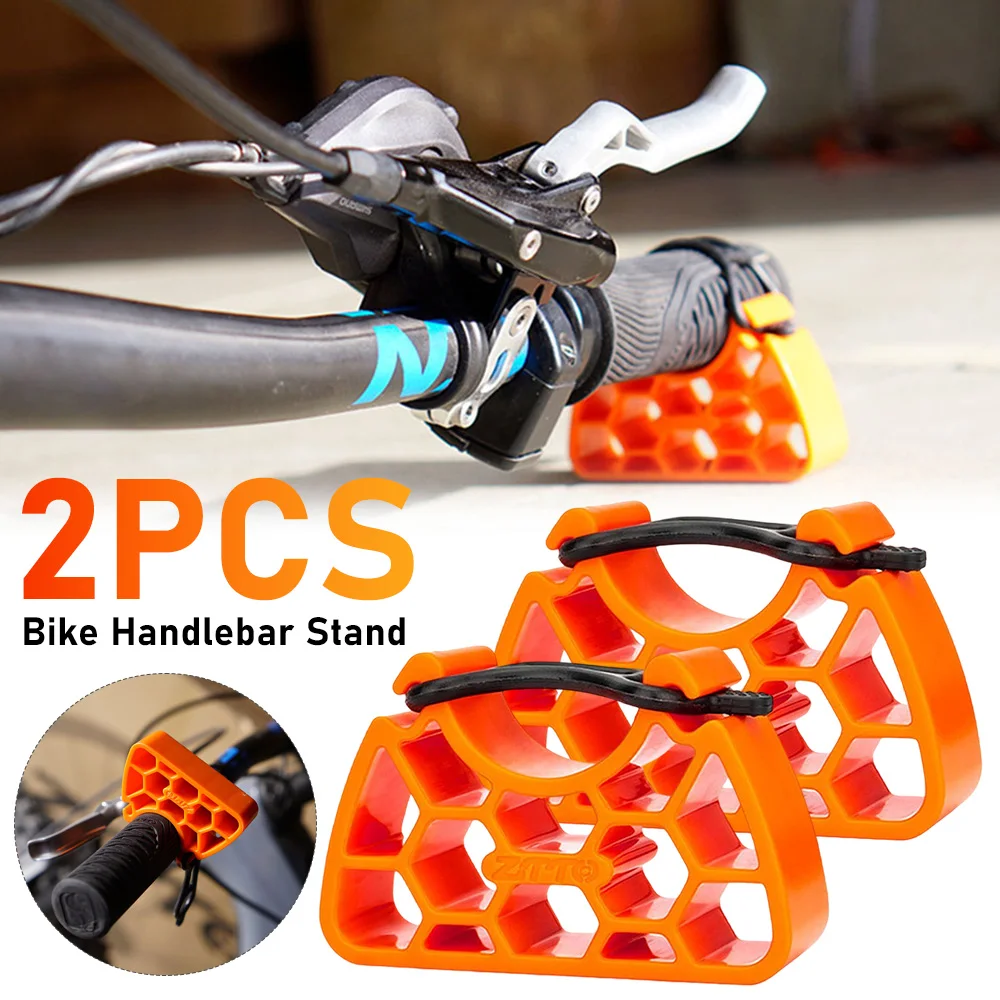 2 قطعة دراجة المقود حامل الجبلية E-الدراجة مقلوب وقوف السيارات الرف الدراجة المقود حامل استقرار الدراجة أداة إصلاح ل 30 ~ 34 مللي متر قبضة #1