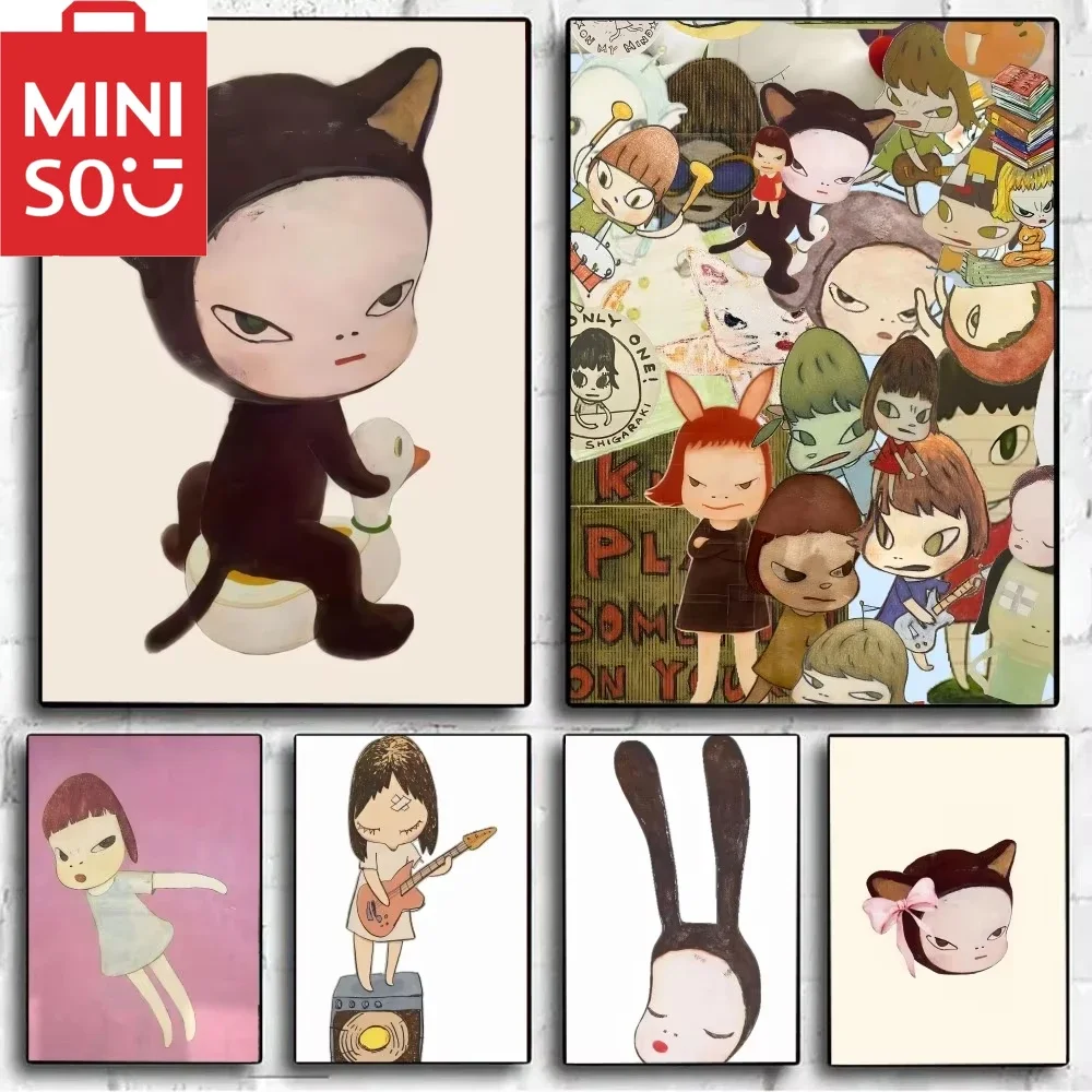 

MINISO 5D DIY Y-Yoshitomo Nara Diamond Painting For Club Bar Wall Art Painting Bedroom Study Decor Holiday Gift