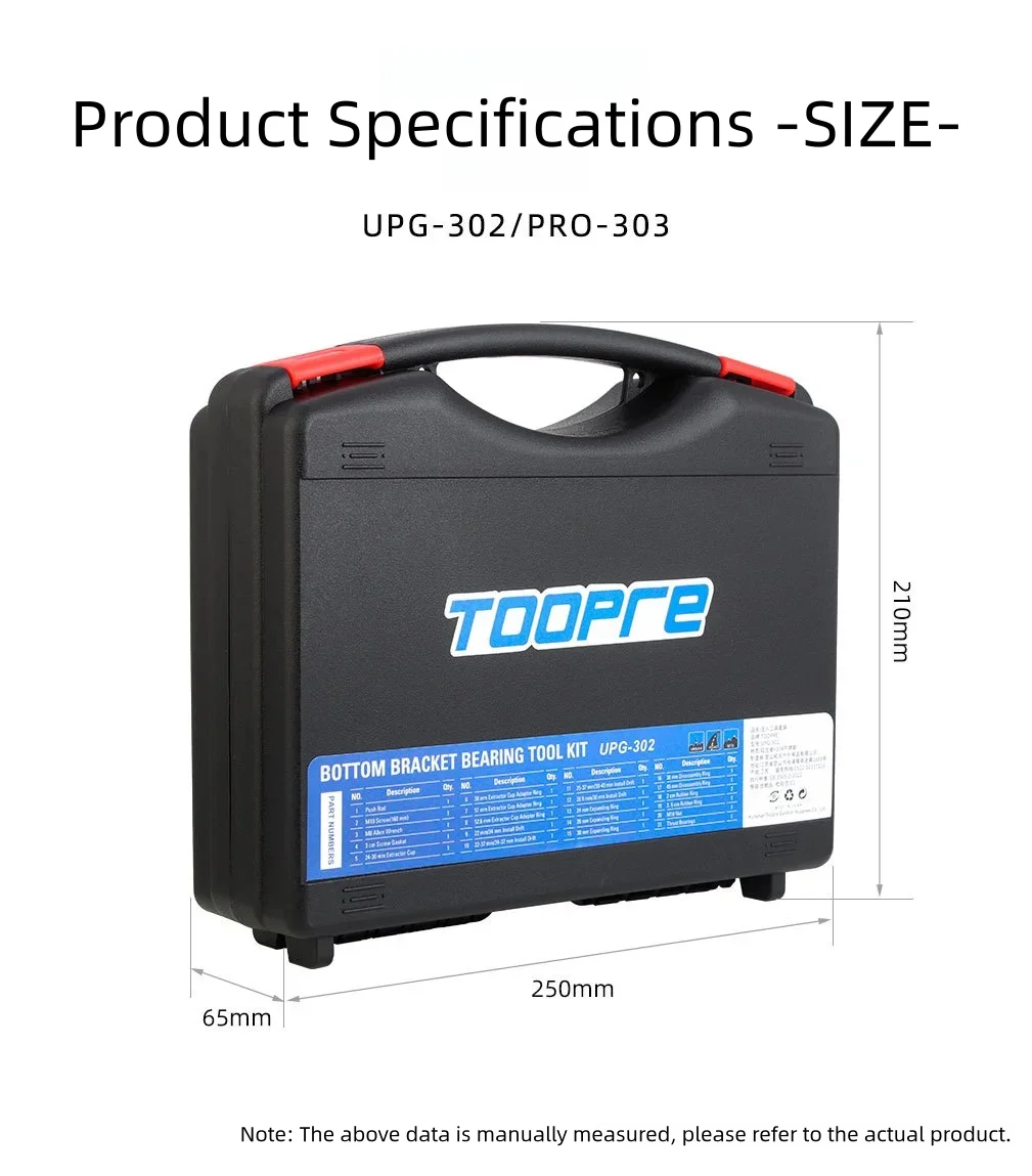 TOOPRE Fahrrad-Innenlager Einpress-Installations- und Demontagewerkzeug MTB Rennrad BB86/PF30/92/386 Lager Universalwerkzeug-Set – Detail 23