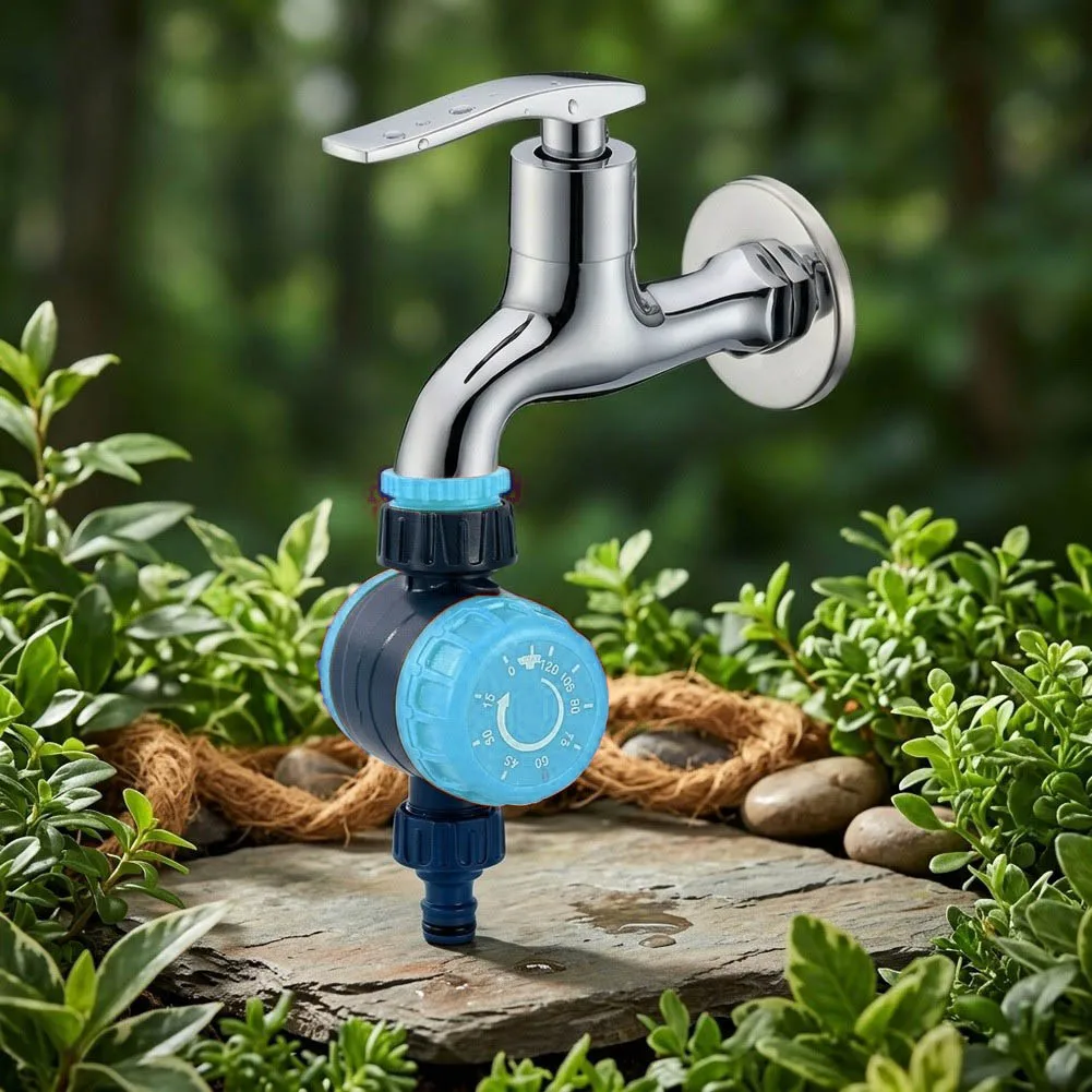 Rotary Irrigation Timer No Battery Required ABS and Stainless Steel Automatic Watering Controller for Home Garden