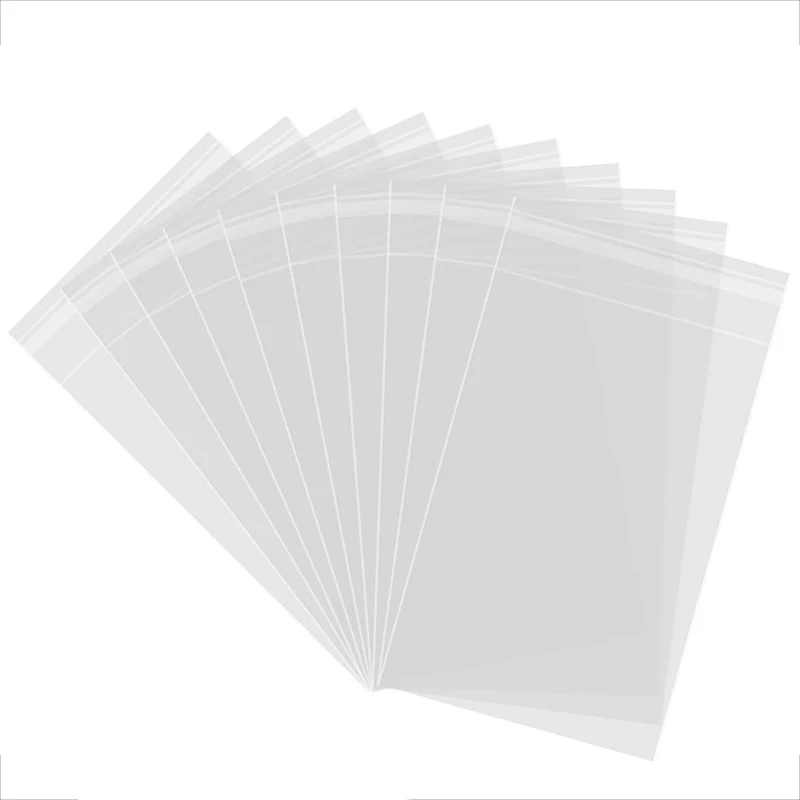 100/200pcs Card Sleeves 65x90mm Flat Mouth/Self Sealing Transparent Waterproof Collect for Star Chasing/Game Card Protection TMZ