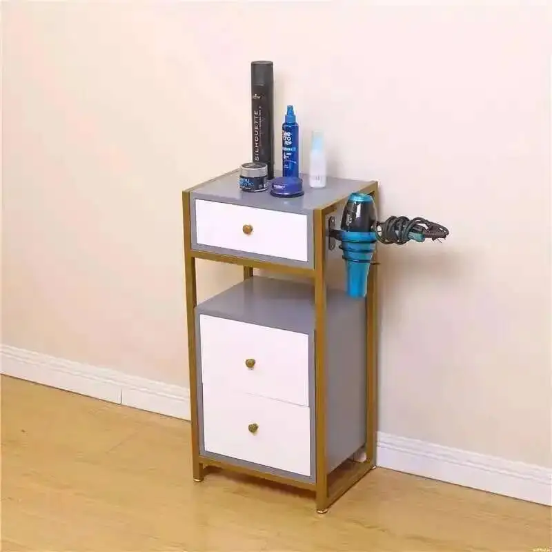 

Esthetician Trolley Pedicure-trolley Stroller for the Beauty Salon Station Hairdresser Equipment Furniture Gold Acrylic Luxury