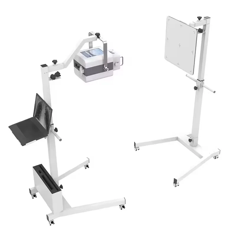 Portable  and Mobile X Ray Machine 5kw with Flat Panel Detector Digital X-Ray Equipment for Human and Veterinary Imaging