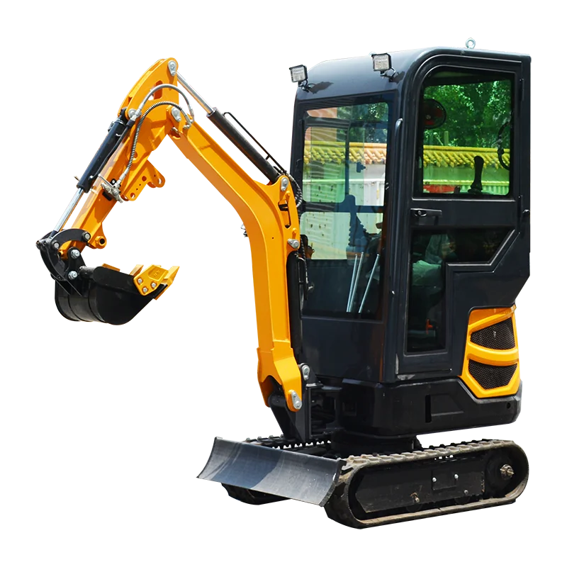 Neuer 1,8-Tonnen-Minibagger, kleiner landwirtschaftlicher Haushaltsbagger, kompakter Bagger mit mehreren Befestigung