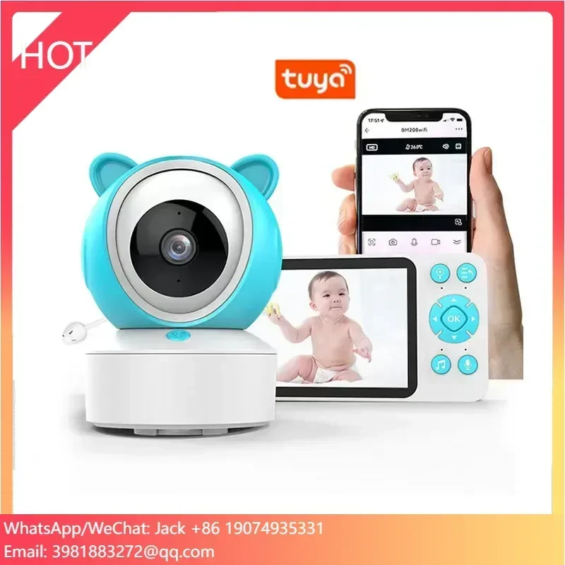 

Умная Wi-Fi камера для дома 1080P HD с приложением Tuya, обнаружением плача ребенка, температуры и влажности