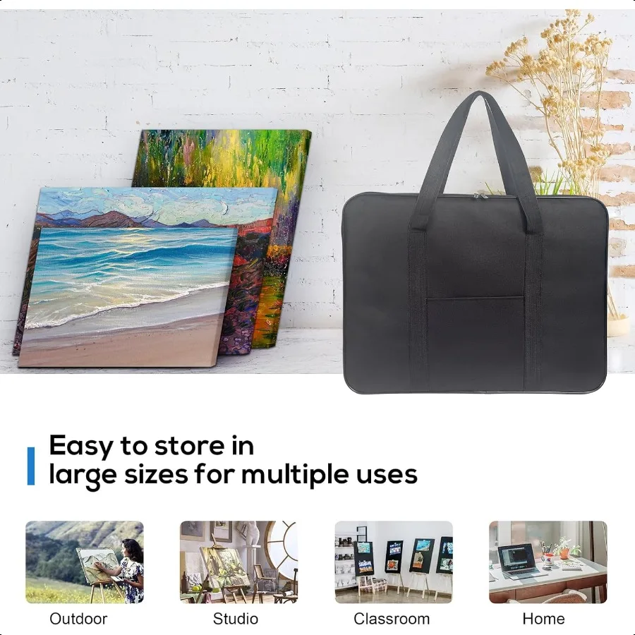 CarryAll WiredFrame Nylon Portfolio Case 23 Inches by 17 Inches Black