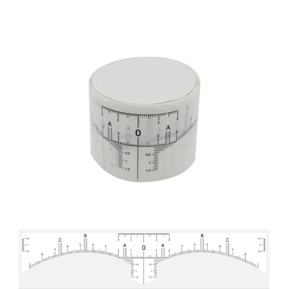 Règle à sourcils Vernier, autocollants jetables, outils de mise en forme des sourcils, mesure du maquillage, Mini étrier, tatouage du visage, jauge de bijoux, 50 pièces
