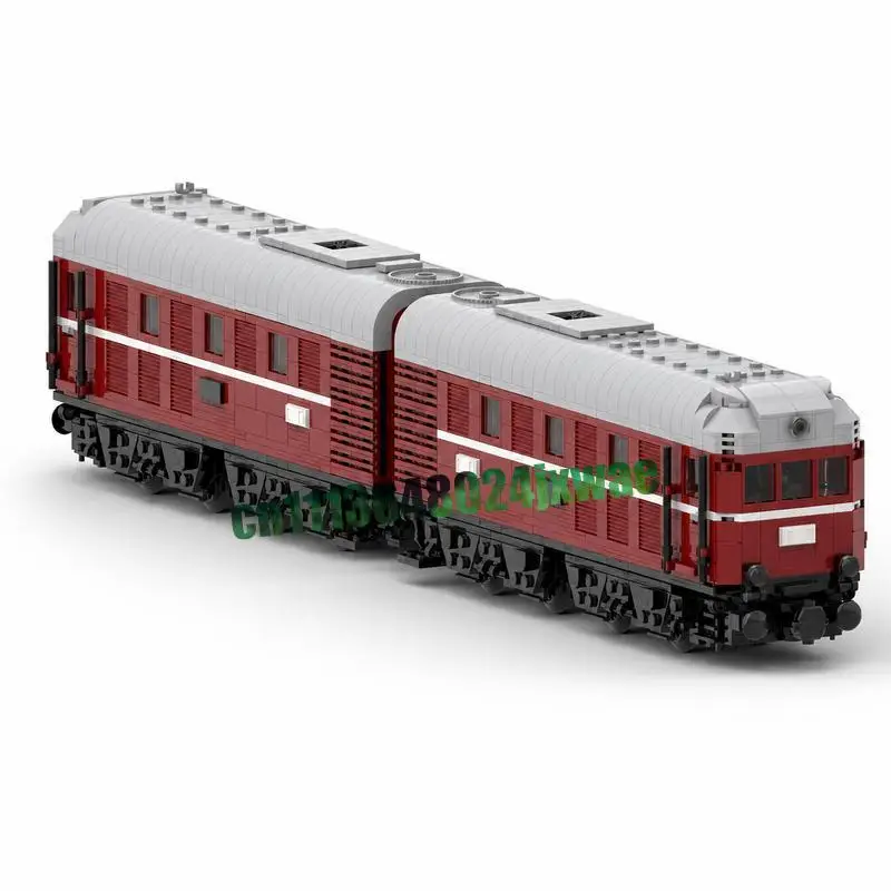 1411PCS Diesel Locomotive Train Engine Model Custom Puzzle Building Blocks DIY Creative Assembly Educational Toy Gift Collection