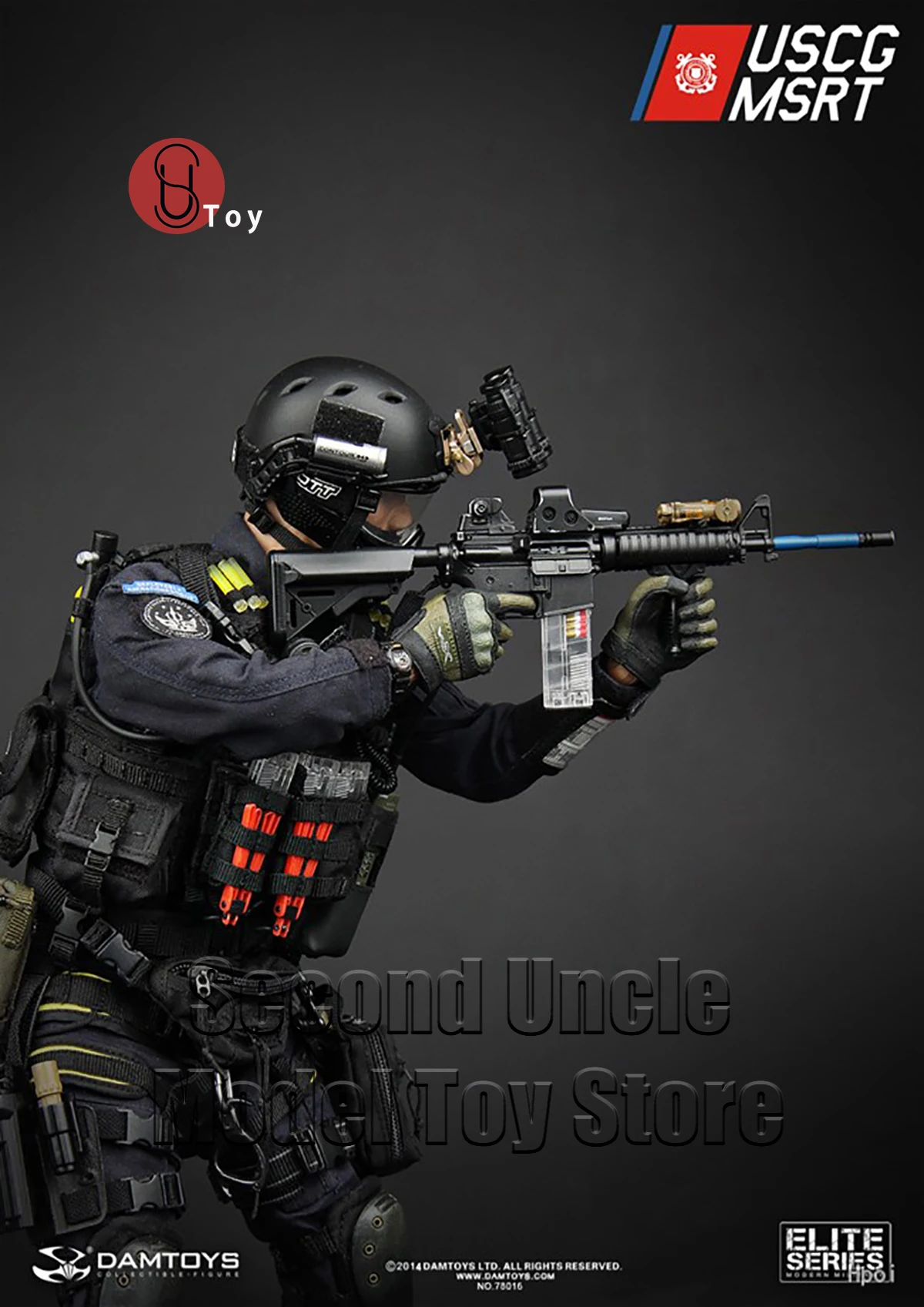 DAMTOYS DAM 78016 1/6 US Coast Guard USCG MSRT 12'' Male Soldier