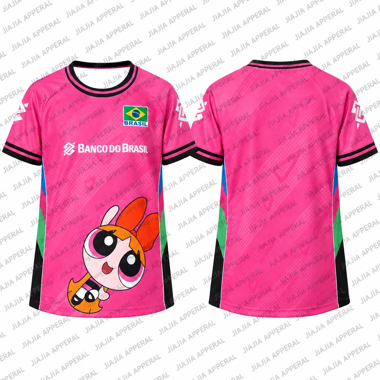 2026 The Powerpuff Girls New Family Matching Beach Volleyball Jersey Men Women Kids Short Sleeve Sports Shirt For Fans And Lover
