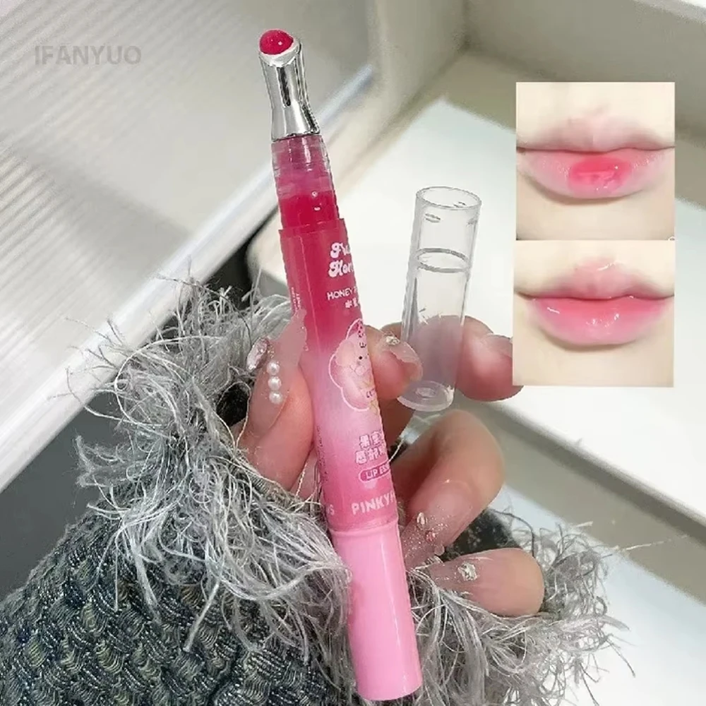 زيت الشفاه الأحمر التوت مرطب ملمع الشفاه الملون سمنة ترطيب العناية بالشفاه علاج ماكياج واضح ملون بلسم أحمر الشفاه #6