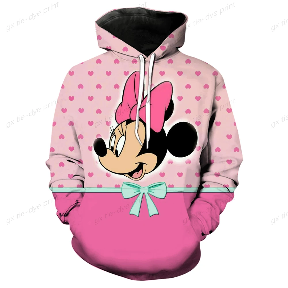 Disney Halloween Hoodie Autumn Men Women Cartoon Mickey Minnie Printed Hooded Clothing Fashion Coat With Hat Casual Streetwear