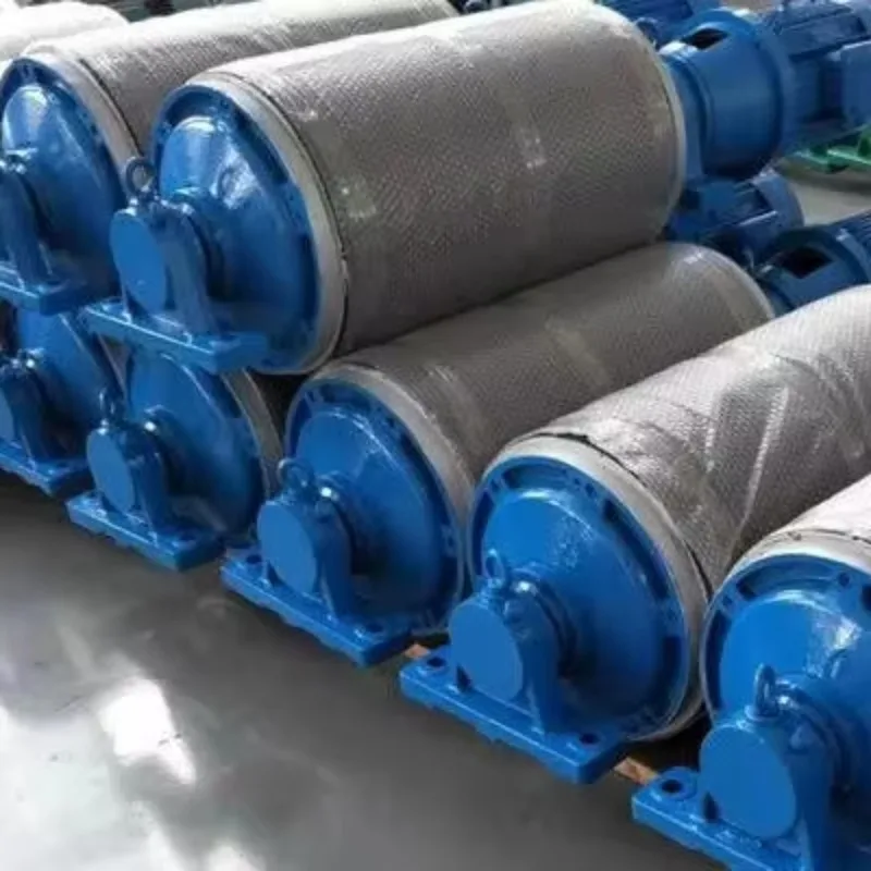 High torque drive components, slotted wheel-shaft connections, heavy-duty new conveyor rollers for mining applications