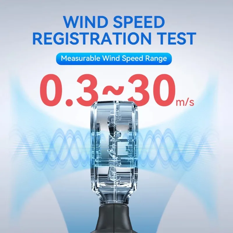 NF-561 Digital Anemometer High-Precision Mini Wind Speed Meter for HVAC Drones & Outdoor Use
