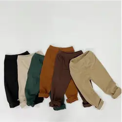 Autumn Winter New Children Leggings Boys Cotton Bottoming Pants Baby Girls Casual Trousers Kids Versatile Warm Stretch Pants