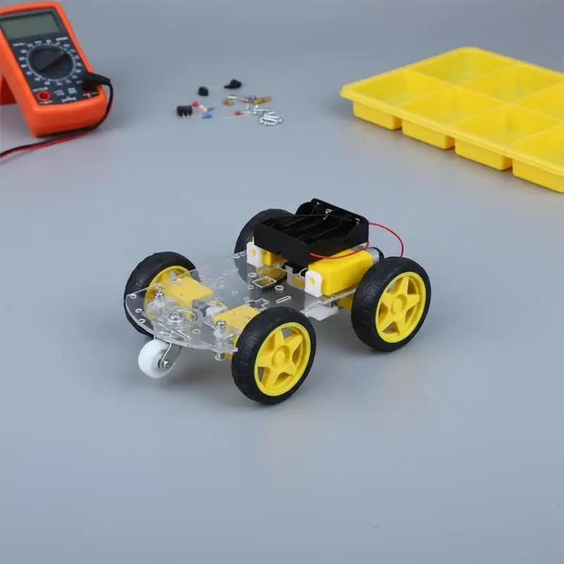 1 Set 2WD Low Cost Version Smart Robot Car Chassis Kit DIY Intelligent Car Chassis For Line-following Robot Toy
