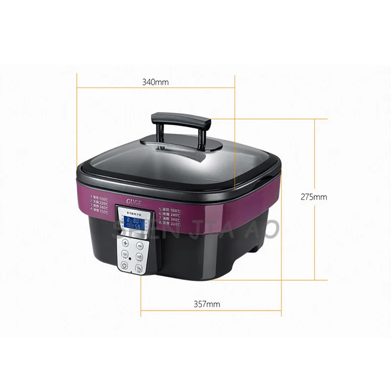 5L الغذاء الكهربائية البواخر طباخ كهربائي AD-G909 غير عصا طباخ كهربائي 5L متعددة الأغراض الإلكترونية ووك 220 فولت