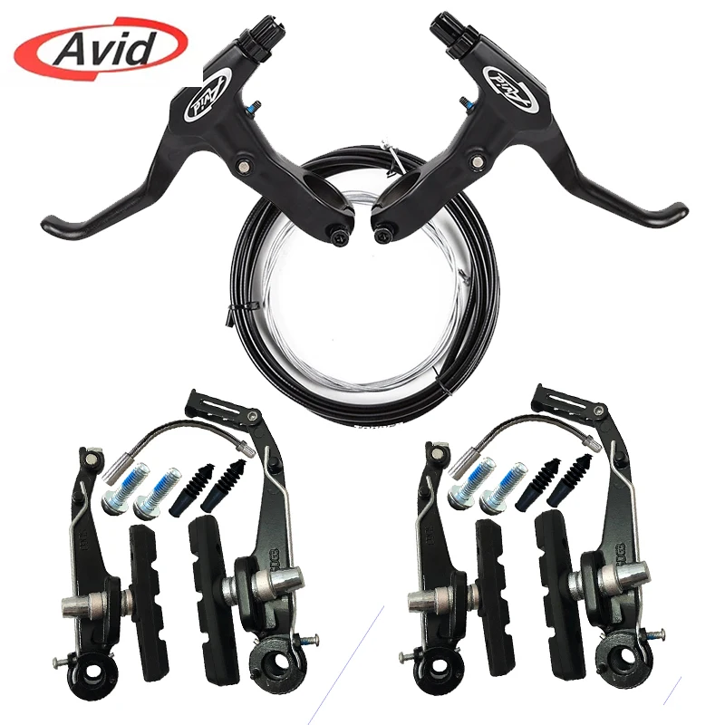 AVID Bicycle V Brakes Set FR5 Bike Brake Lever 1/2 Pair SD3 V Brake Caliper Universal Brakes Cable Road Bike Brake Kit for SRAM