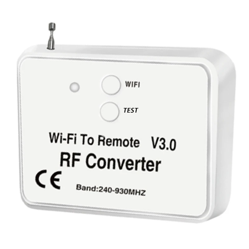 Universal Wireless Wifi to RF Converter Phone Instead Remote Control 240-930Mhz for Smart Home