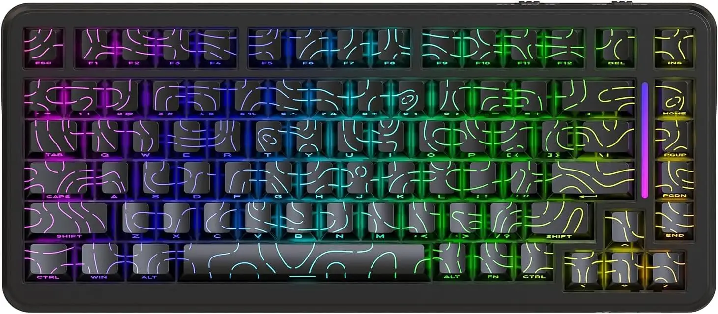 

Беспроводная игровая клавиатура X82 PRO HE, переключатель эффектов Холла, 8K Polling, RGB, 5000 мАч, черный контур