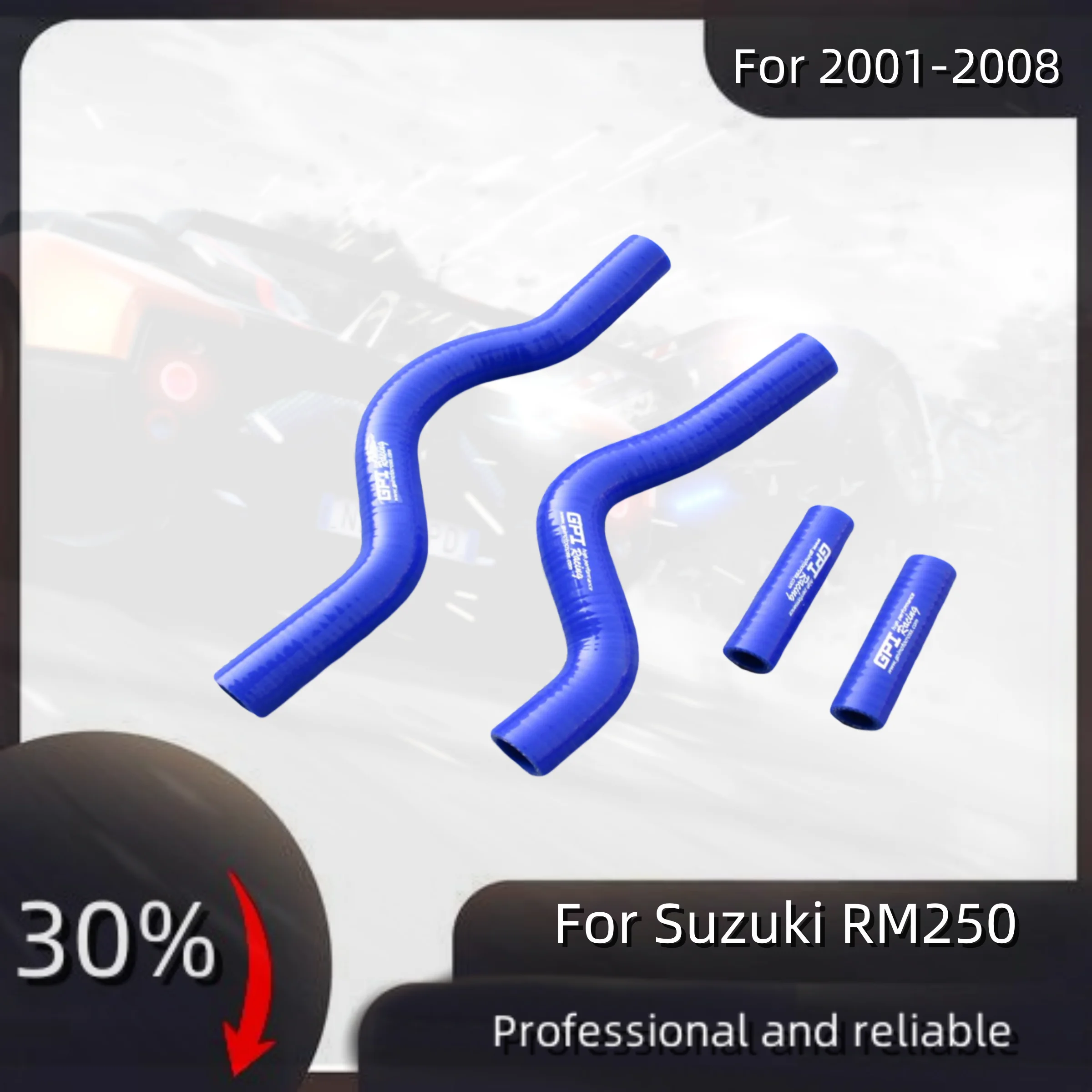 

For Suzuki RM250 2001-2008 RM 250 Silicone Radiator Hose Pipe Tube Kit 2001 2002 2003 2004 2005 2006 2007 2008