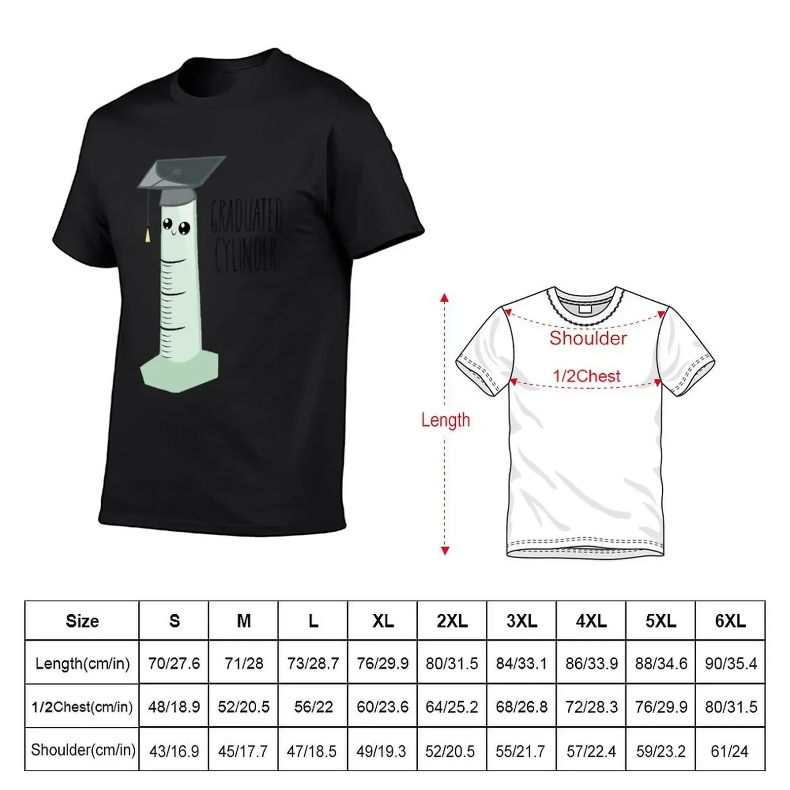 Graduated Cylinder Sticker T-Shirt quick drying shirts graphic basketball graphic tees rapper graphic tees T-shirt men