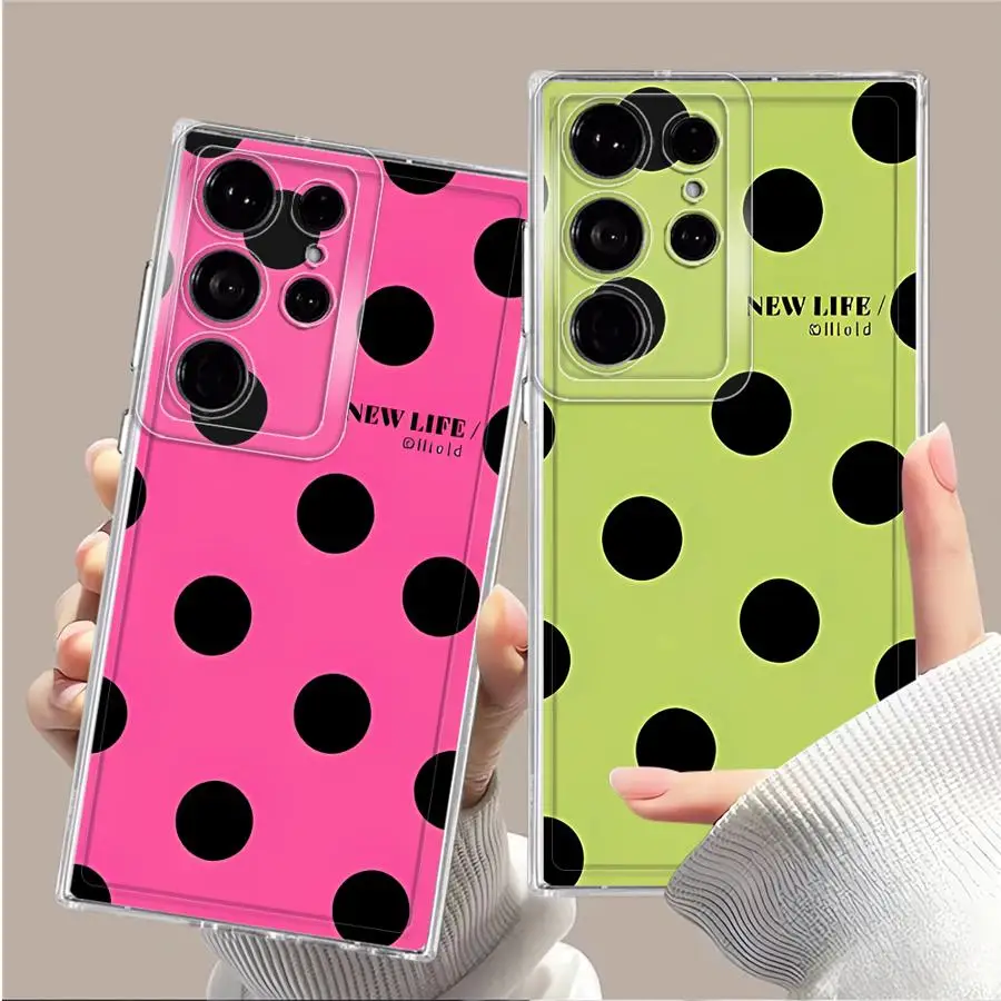 Phone Cover Case for Samsung Galaxy S26 S23 Ultra S20 Plus S24 Note 20 Ultra 10 S21 S25 Edge S22 FE Color Dots