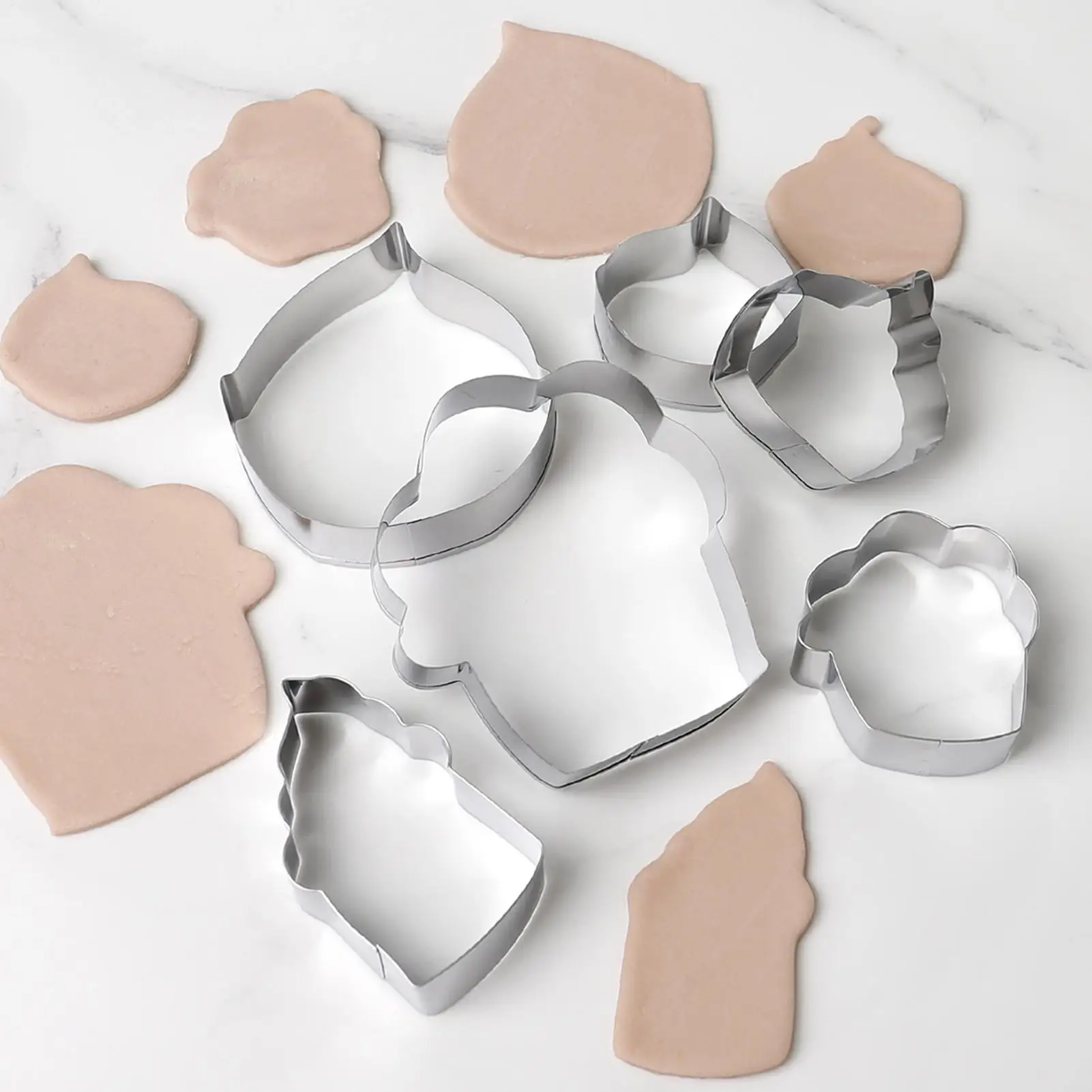 

Формочка для печенья, 6 шт., формочка для печенья из нержавеющей стали, кухонный гаджет, инструменты для выпечки для печенья, десерта, праздника, праздника