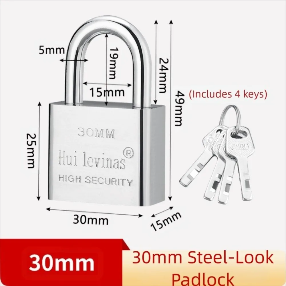 Small Lock Head Stainless Steel Padlock Stainless Steel Waterproof Anti-theft Lock Anti-picking Rust-proof Waterproof Lock