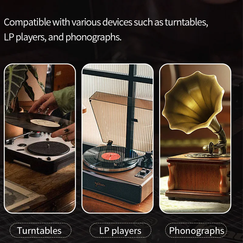 Kabel audio 2RCA z przewodem uziemiającym Czarny odtwarzacz taśm winylowych LP Obudowa wzmacniacza Odtwarzacz płyt winylowych HiFi Kabel odtwarzacza płyt winylowych