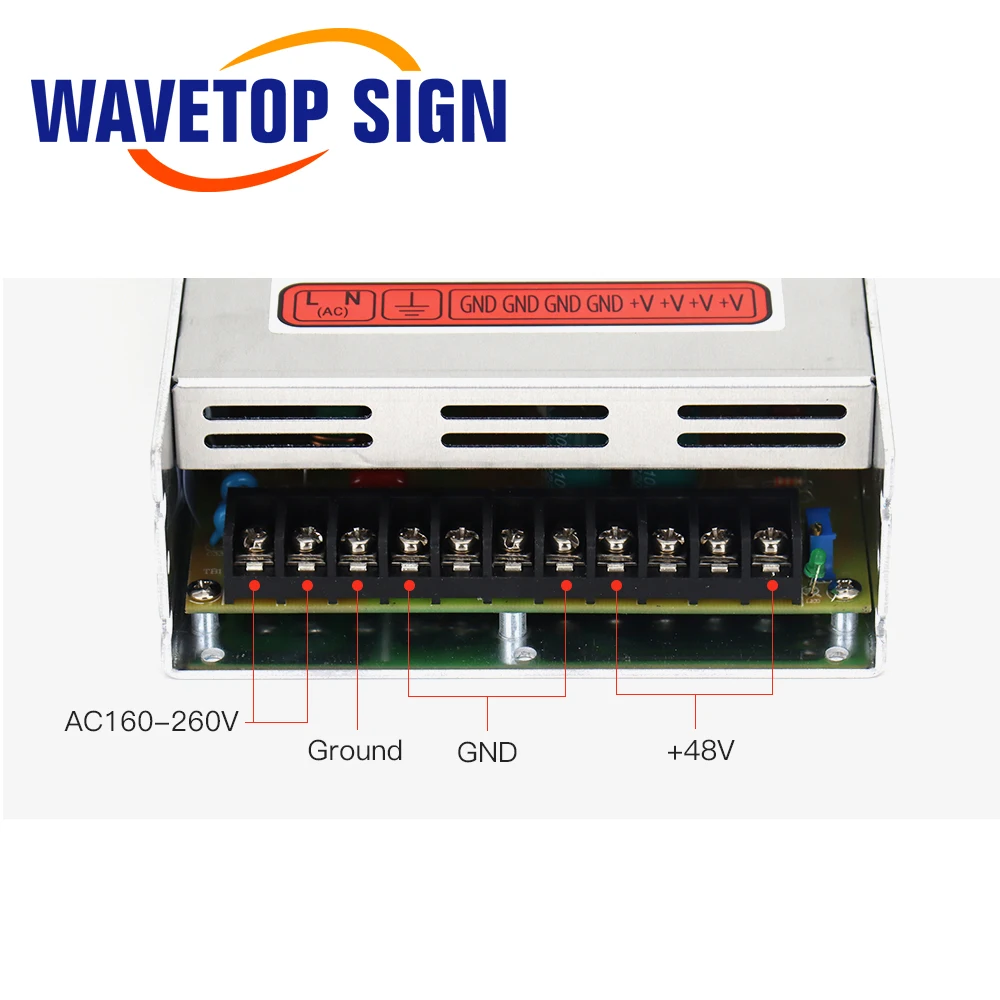 

Блок питания WaveTopSign 200-800 Вт, выход DC5V 3A, 24V 3A, 46V 11A для лазерных станков Co2 для резки и гравировки