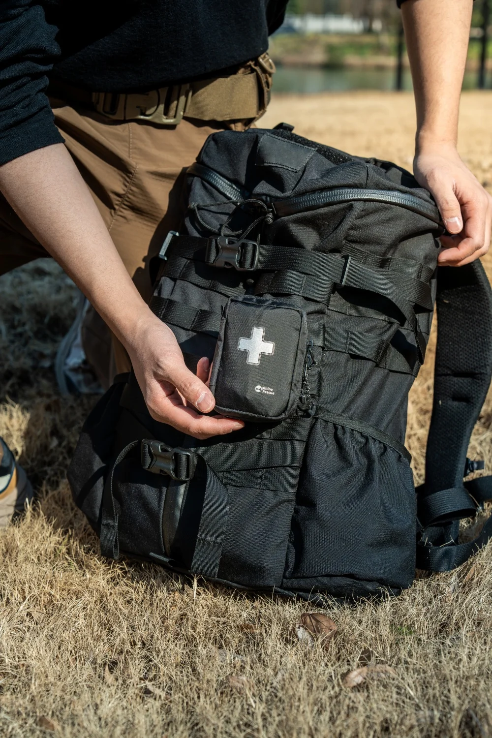 Rhino Rescue EDC POUCH, Compact, MOLLE-Compatible, Tactical Pouch, Everyday Carry Tool and Gear Storage For Camping Outdoor