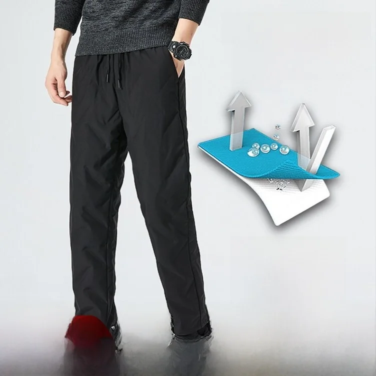 

Men's Winter down Pants Waterproof Du down Casual Faionable Urban Sle Long Pants Youth Suitable Outerwear for Casual Sc...