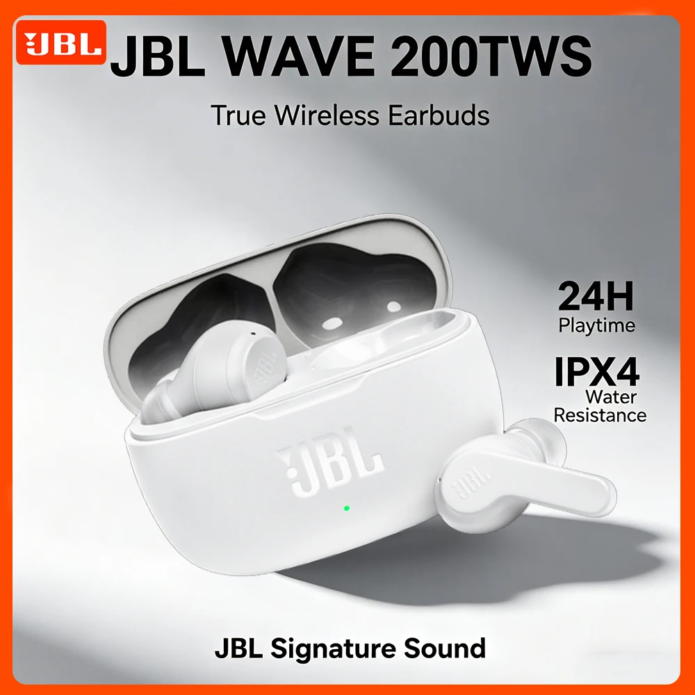 

Оригинальные Bluetooth-наушники JBL WAVE BEAM с активным шумоподавлением, беспроводные спортивные наушники-вкладыши с сабвуфером, музыкальные наушники, подарки для женщин