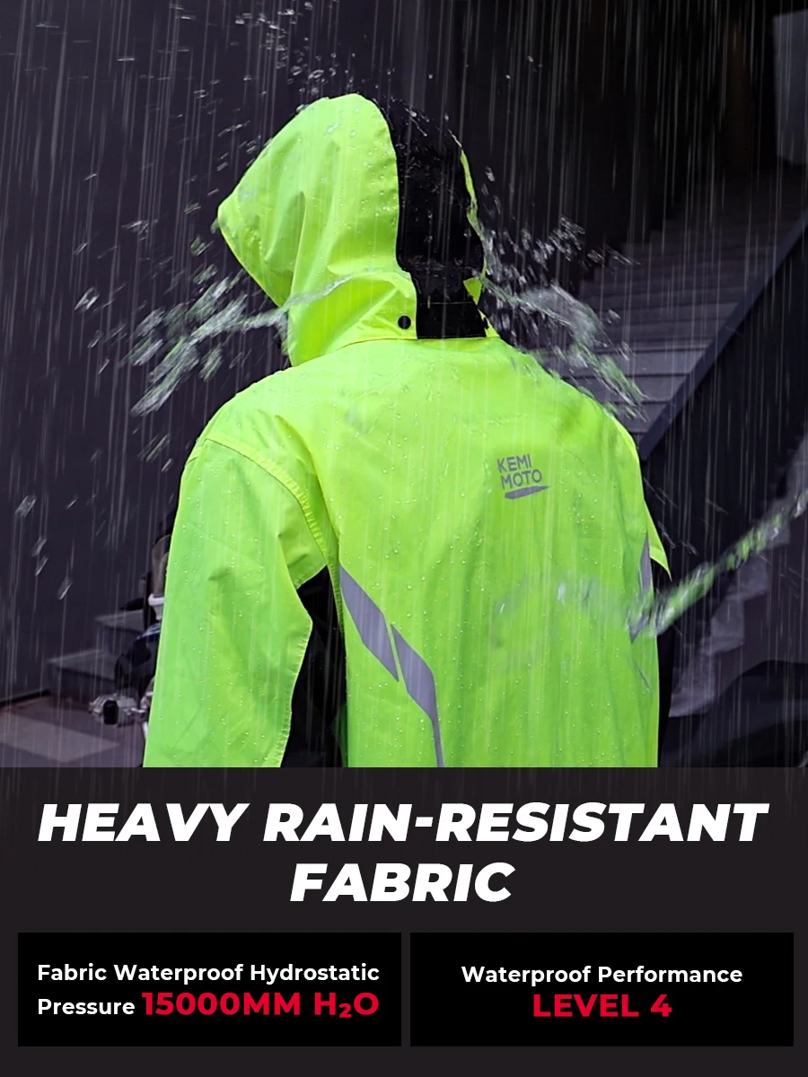 Motorcycle Raincoat Men Summer Rainstorm Split Suit Waterproof Pants Portable Set Biker Durable Soft Rain Coat Outdoor Riding image 2