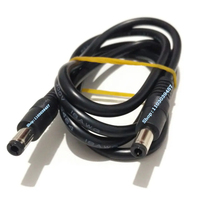 5.5*2.5 Male To Male Power Cable Cord Pure Copper 5.5x2.5 To 5.5 2.5 Male Power Line Wire Dc 5.5*2.5 Male To Male Power Cord