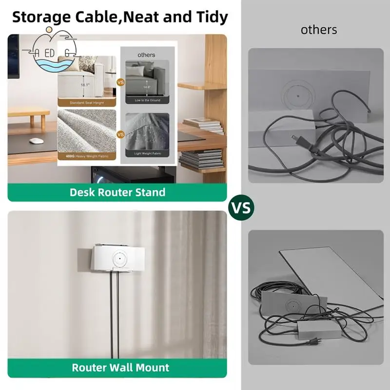 

AED6-Power Cord Storage Bracket For Starlink Gen3 2In1 Router Mount Power Wireless Wifi Rack Router