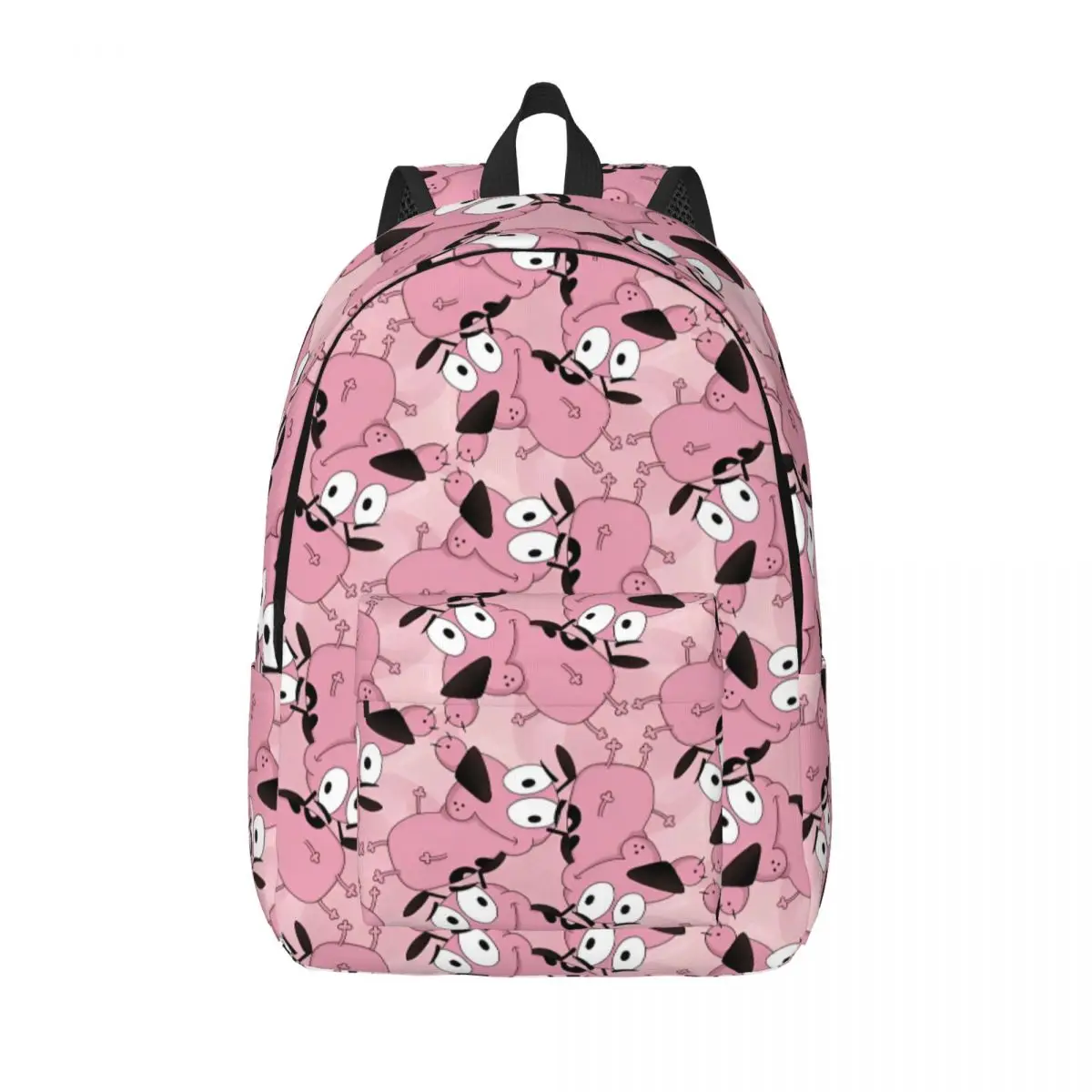 Cowardly Dog C-Courage Cartoon Funny Fashion Backpack Durable Student Travel Cute Comedy Daypack for Men Women Laptop Canvas Bag