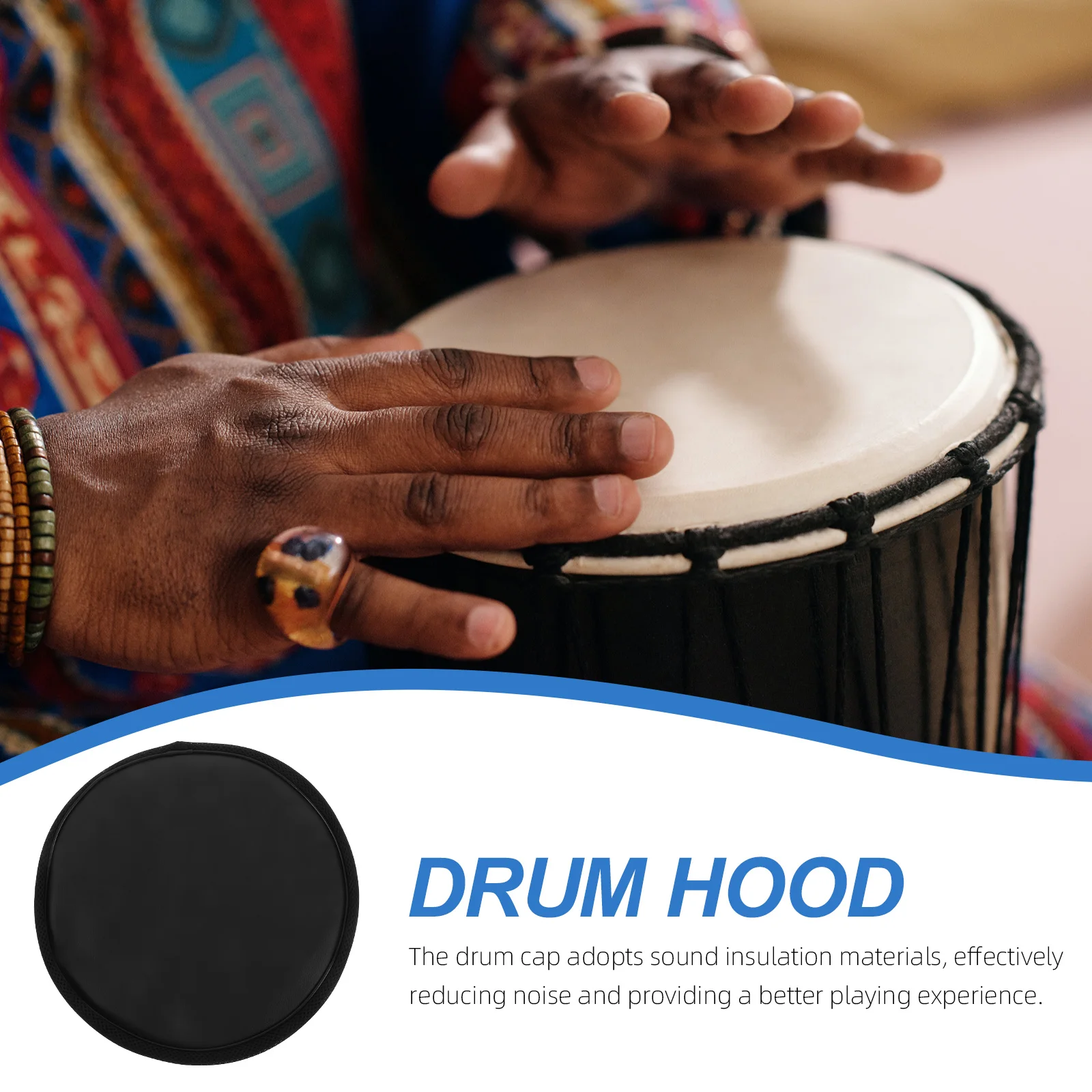 

Moisture-proof Drum Cover Accessories Protective Cap Durable African Hat Style Protector Replace Covers