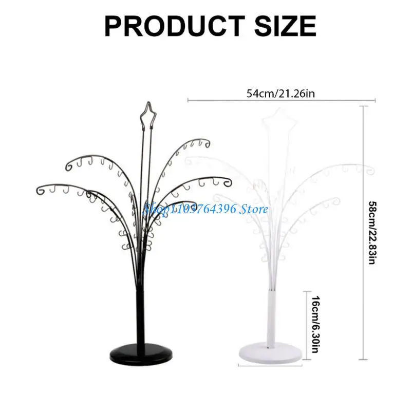 64 haczyki do organizerów biżuterii Drzewo o dużej pojemności Stojak na biżuterię z haczykami do organizacji naszyjników z