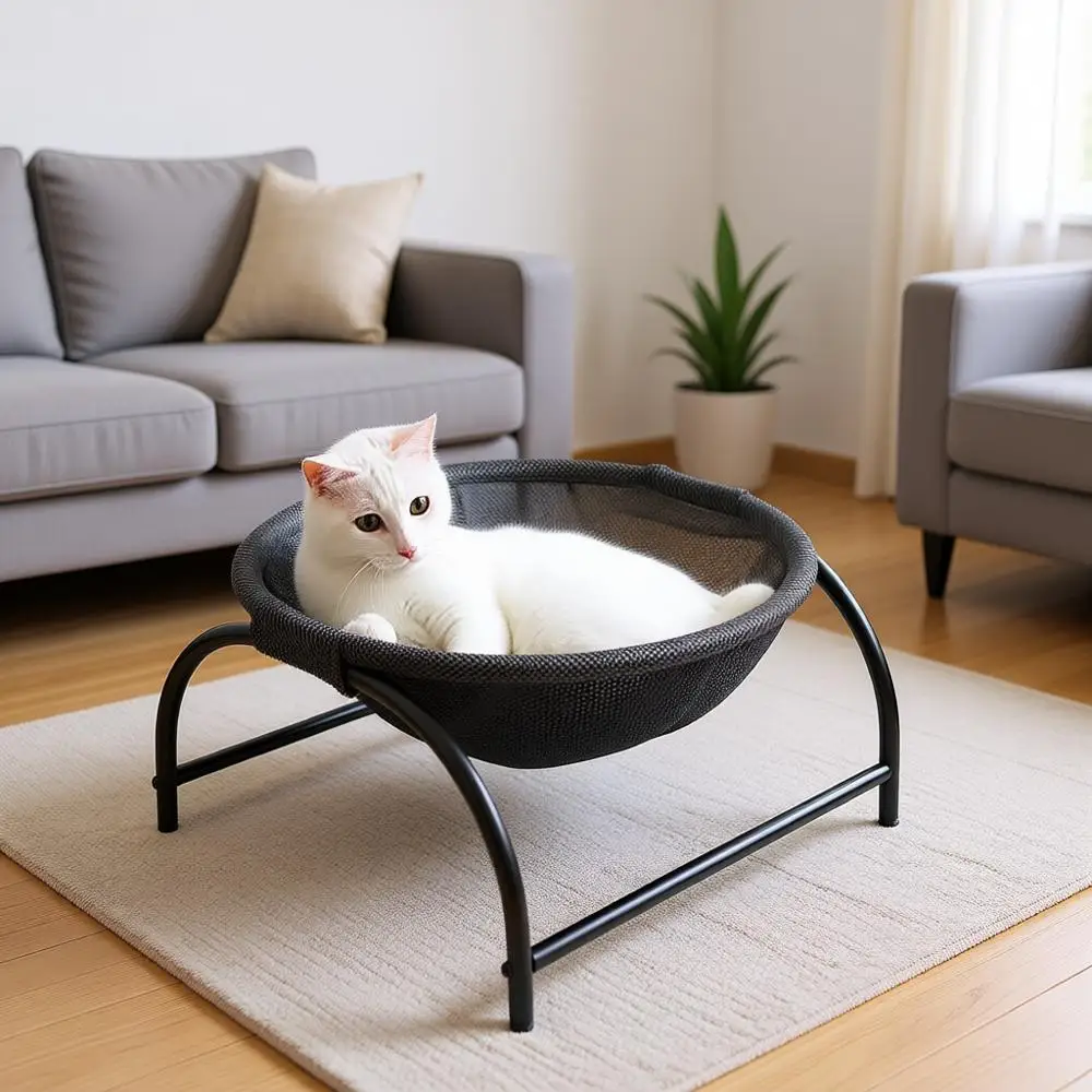 

Лежанка для кошек и собак, гамак для животных, товары для сна кошек, товары для животных, моющийся, съемный, дышащий, простая сборка, для использования в помещении и на улице