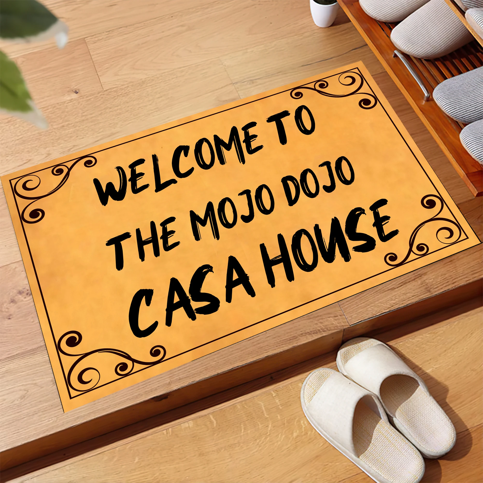 

Funny "Welcome to The Mojo Dojo Casa House" Doormat Non Slip Rubber Back Entry Rug Home Decor Floor Mat